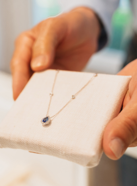 custom necklace with stone